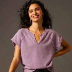 NWT Anthropologie sustainable sweatshirt M Lavender